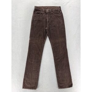 Vintage Levis 519 Jeans Mens 30x34 Brown Corduroy Regular Straight Pants 80s 90s